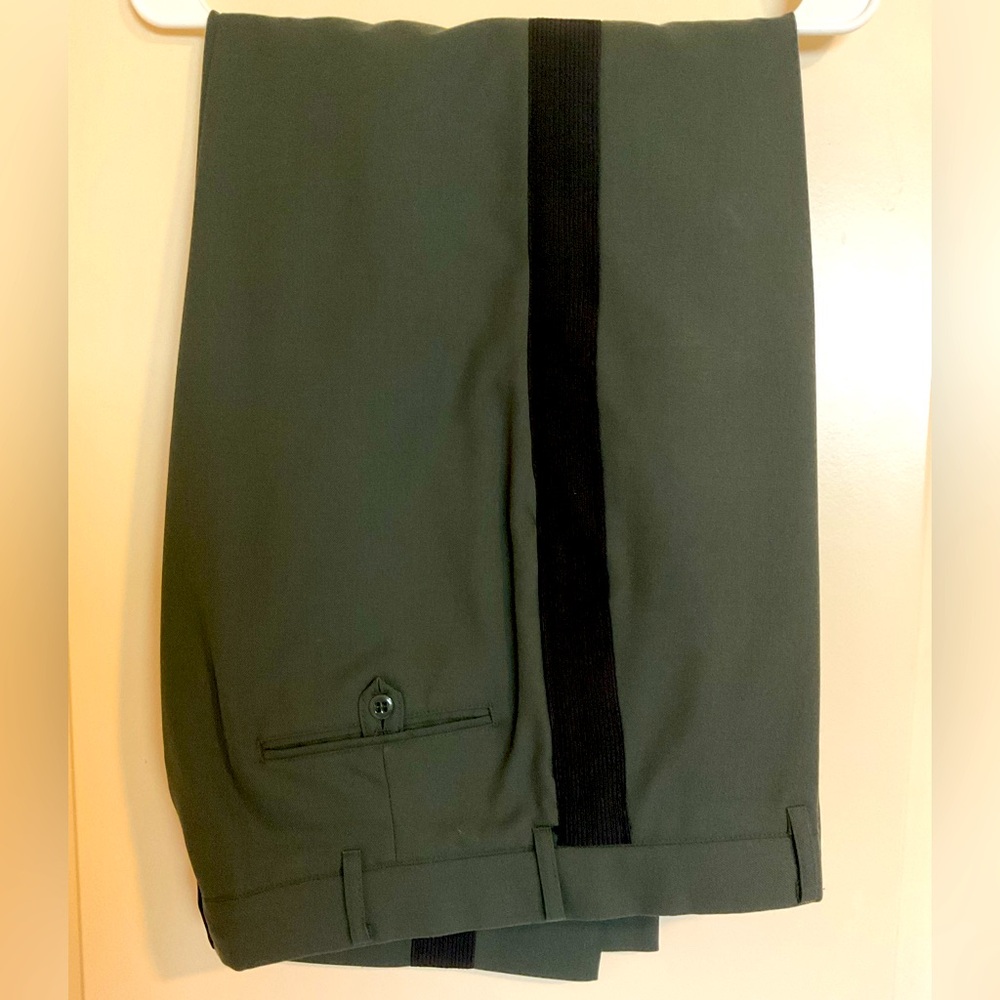 Mens US Army Dress Green Officer Uniform Trouser Serge AG 489 - Size 36S EUC